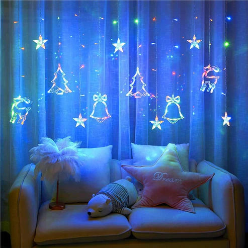 Decorate Christmas Tree Hanging Lamp Room Bedroom
