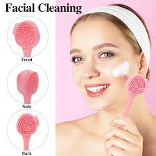 Sweet Beauty - 3-in-1 Silicone Gel Face Cleaning Makeup Puff Set